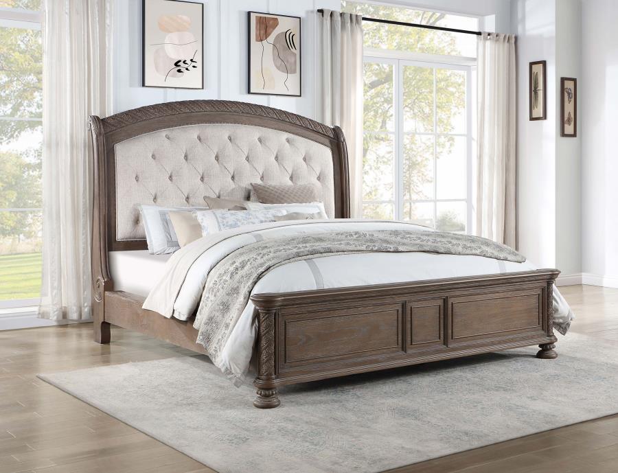 (image for) Emmett Wood Eastern King Sleigh Bed Walnut