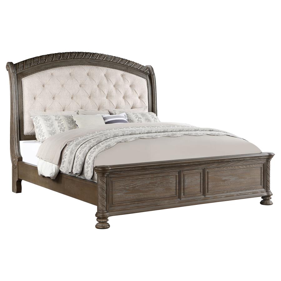 (image for) Emmett Wood Eastern King Sleigh Bed Walnut