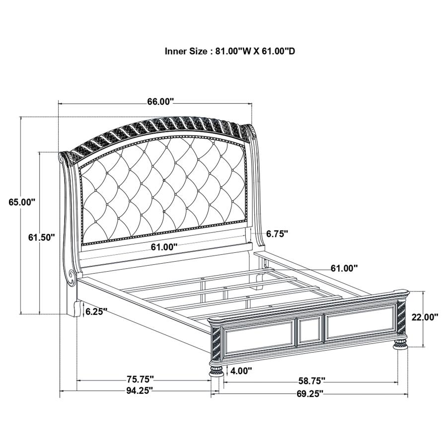 (image for) Emmett 4-piece Queen Bedroom Set Walnut