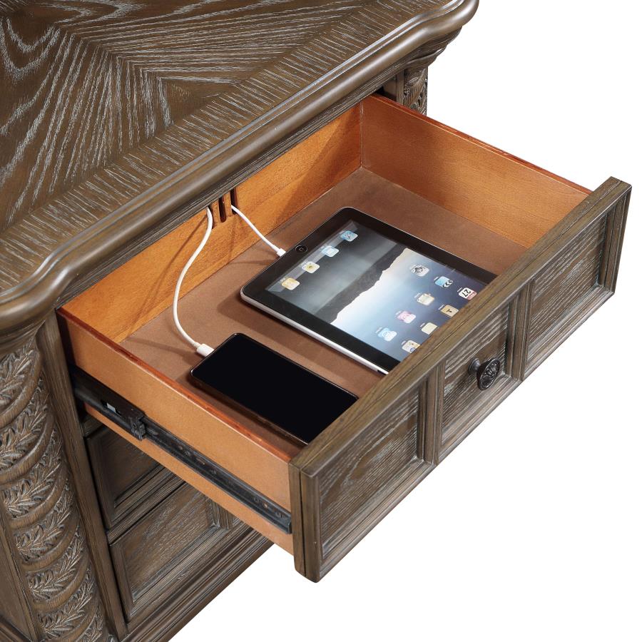 (image for) Emmett 3-drawer Nightstand Walnut