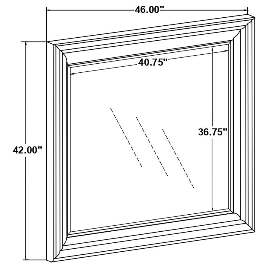 (image for) Emmett Dresser Mirror Walnut