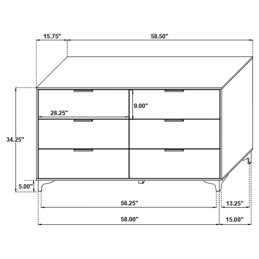 (image for) Kendall 4-piece California King Bedroom Set Black