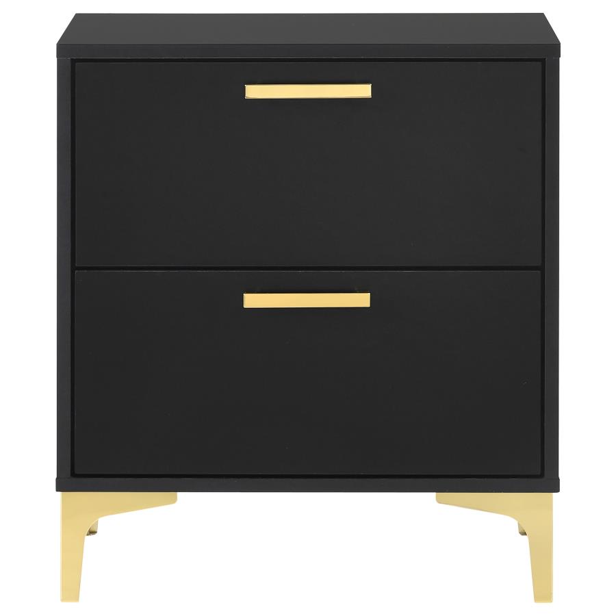 (image for) Kendall 2-drawer Nightstand Black