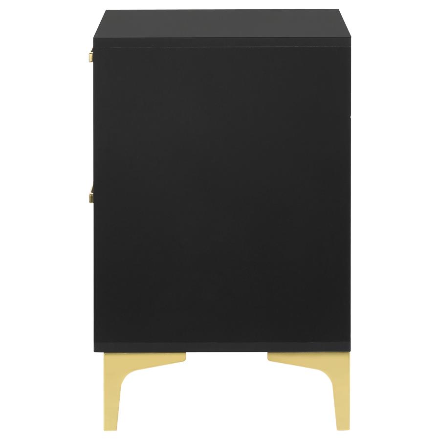 (image for) Kendall 2-drawer Nightstand Black