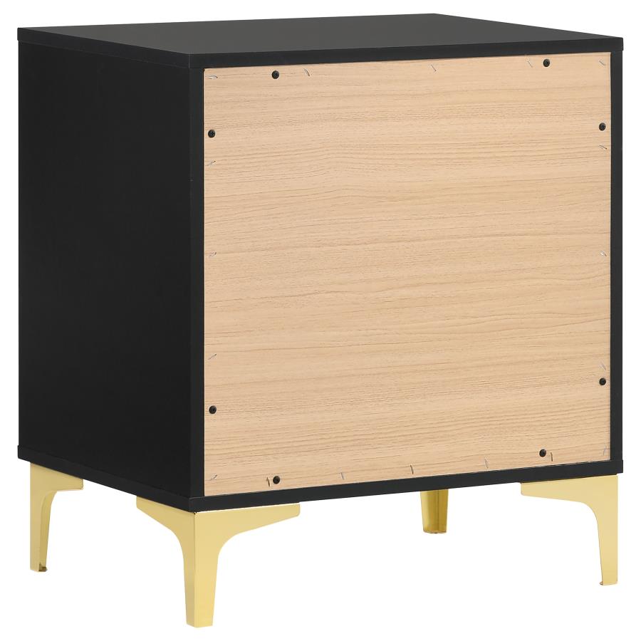 (image for) Kendall 2-drawer Nightstand Black