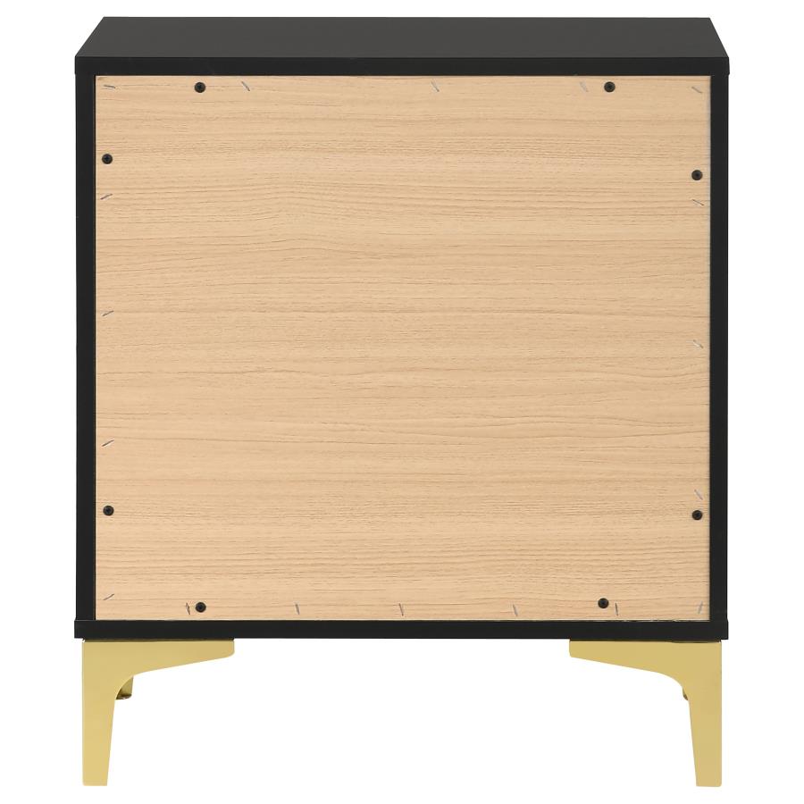 (image for) Kendall 2-drawer Nightstand Black