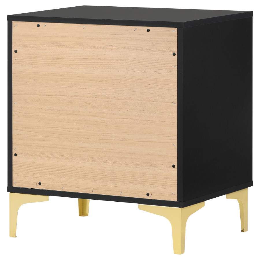 (image for) Kendall 2-drawer Nightstand Black