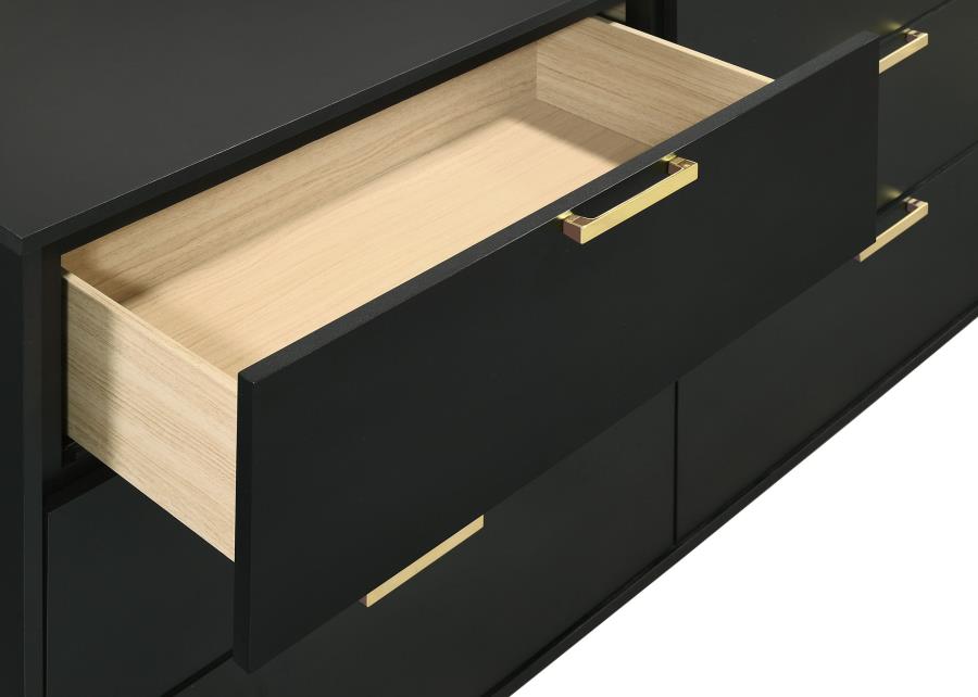 (image for) Kendall 6-drawer Dresser Black