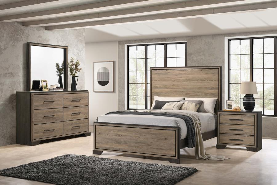 (image for) Baker 4-piece California King Bedroom Set Light Taupe - Click Image to Close