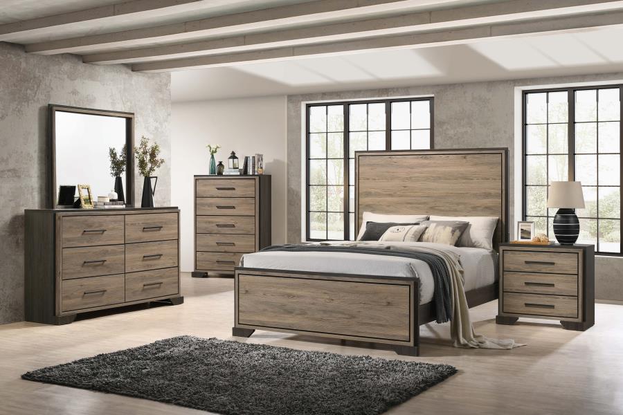 (image for) Baker 5-piece California King Bedroom Set Light Taupe - Click Image to Close