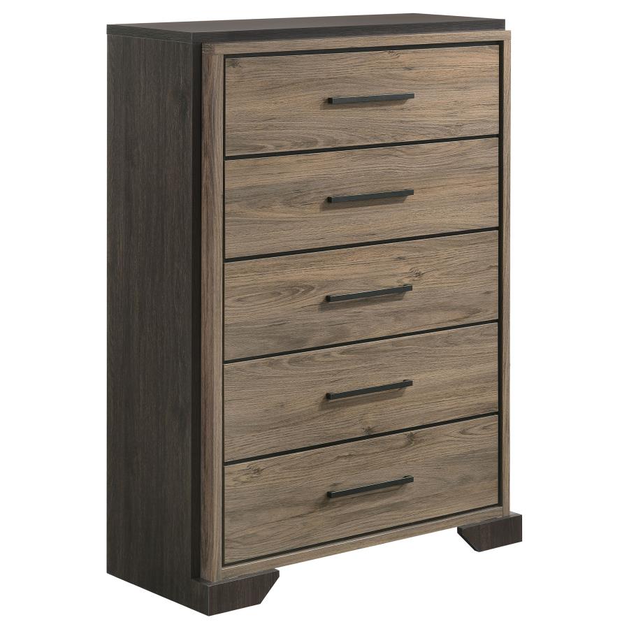 (image for) Baker 5-drawer Bedroom Chest Light Taupe