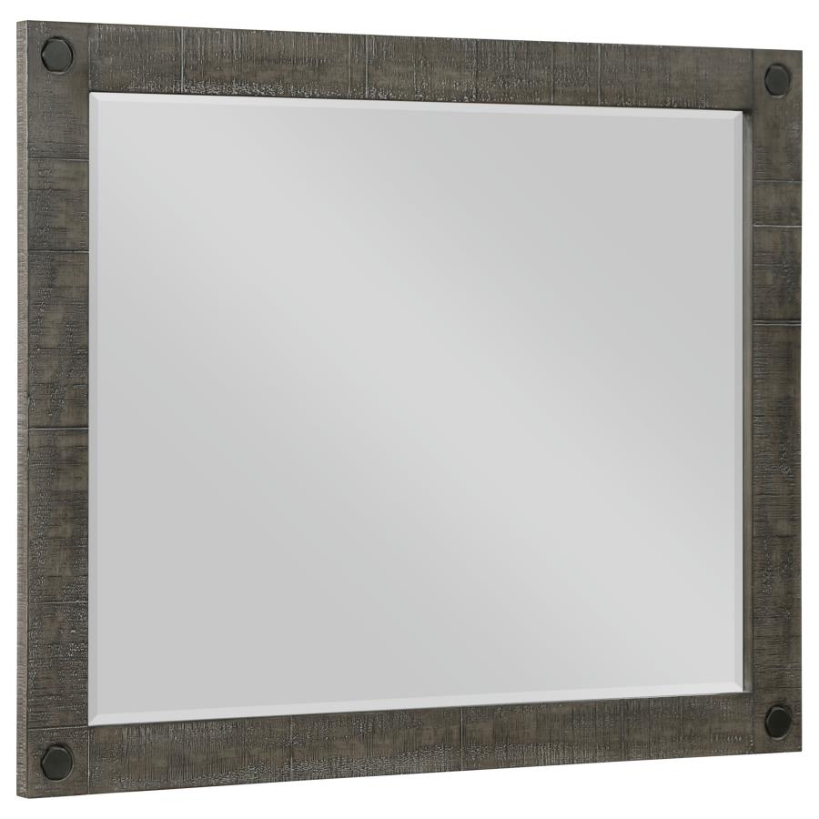 (image for) Lilith Dresser Mirror Distressed Grey - Click Image to Close