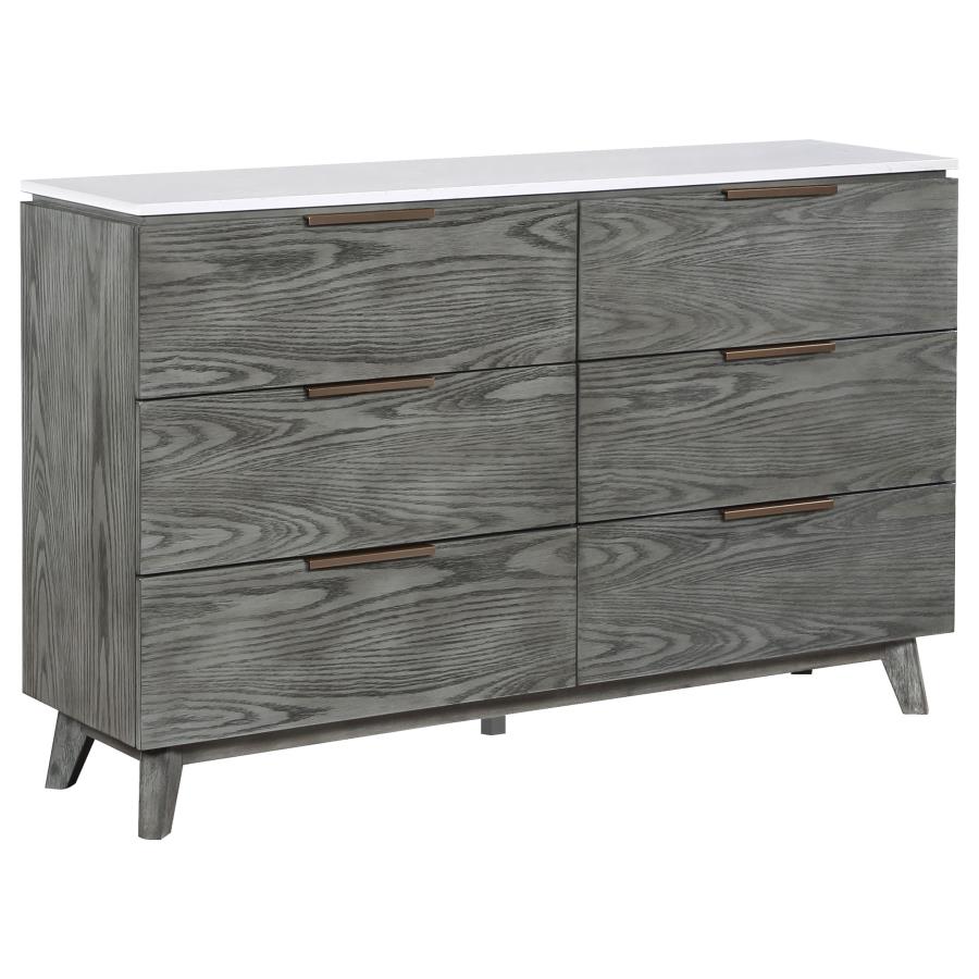 (image for) Nathan 4-piece Eastern King Bedroom Set Grey