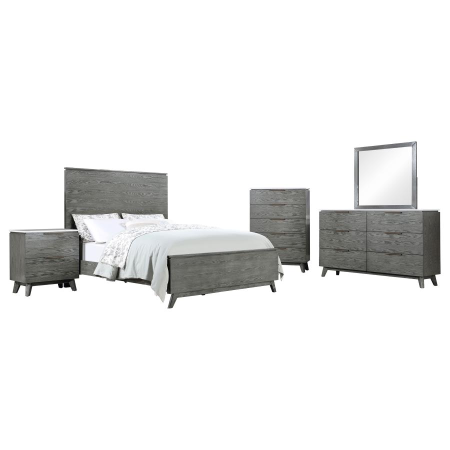 (image for) Nathan 5-piece Eastern King Bedroom Set Grey