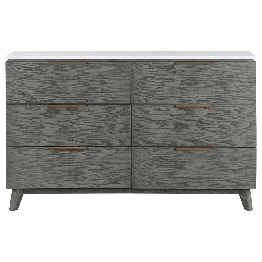 (image for) Nathan 4-piece California King Bedroom Set Grey