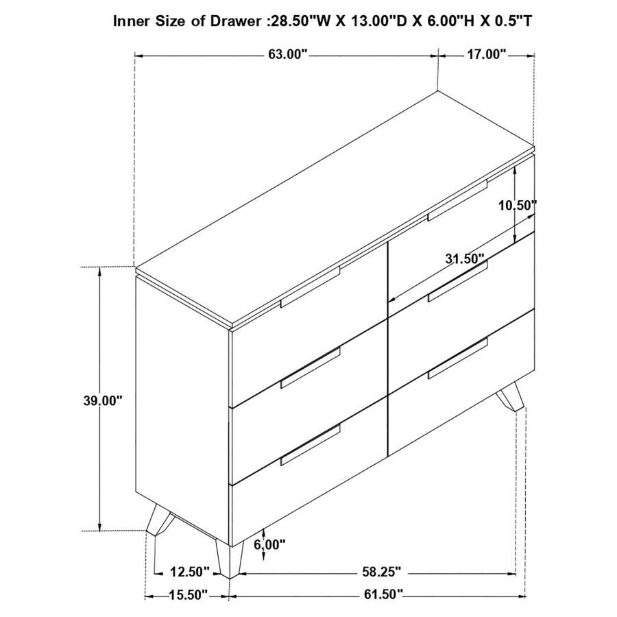 (image for) Nathan 5-piece Queen Bedroom Set Grey