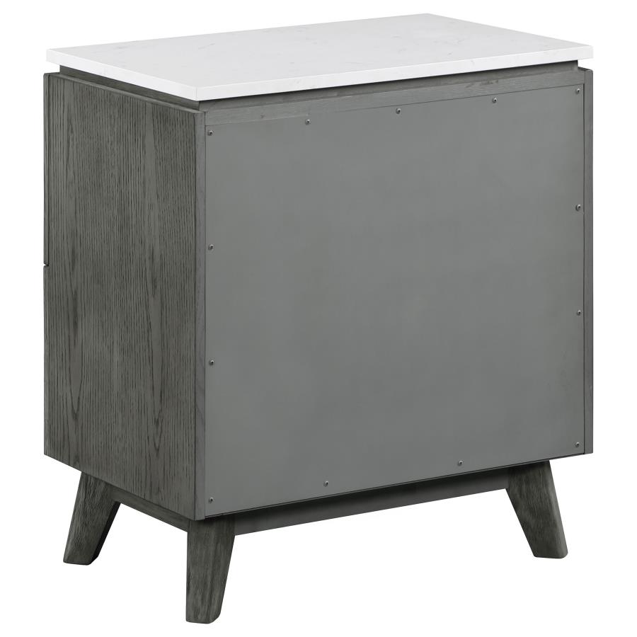 (image for) Nathan 2-drawer Nightstand Grey