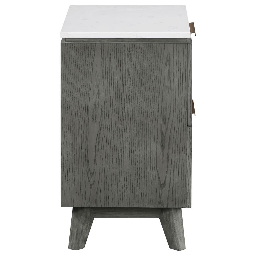 (image for) Nathan 2-drawer Nightstand Grey