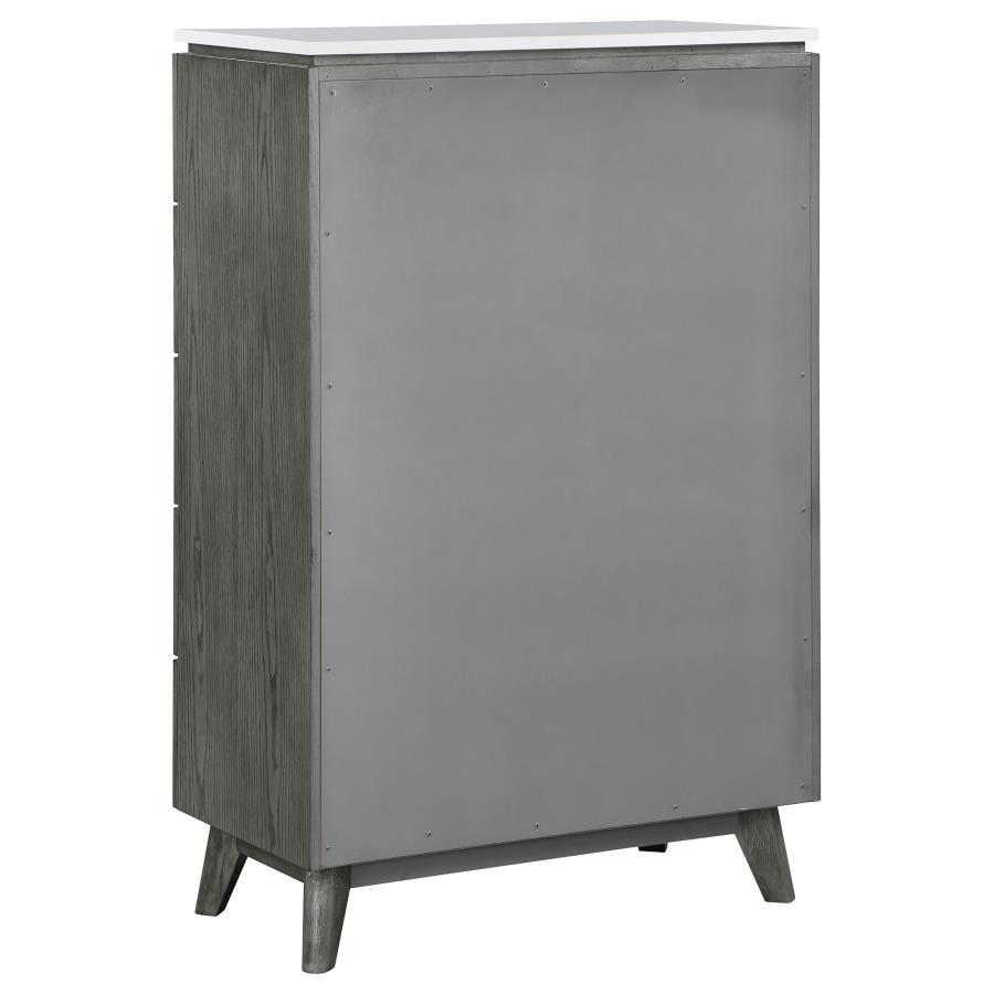 (image for) Nathan 5-drawer Bedroom Chest Grey