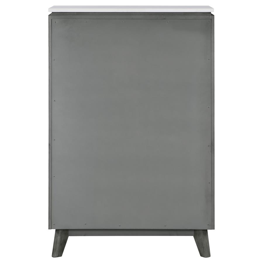 (image for) Nathan 5-drawer Bedroom Chest Grey