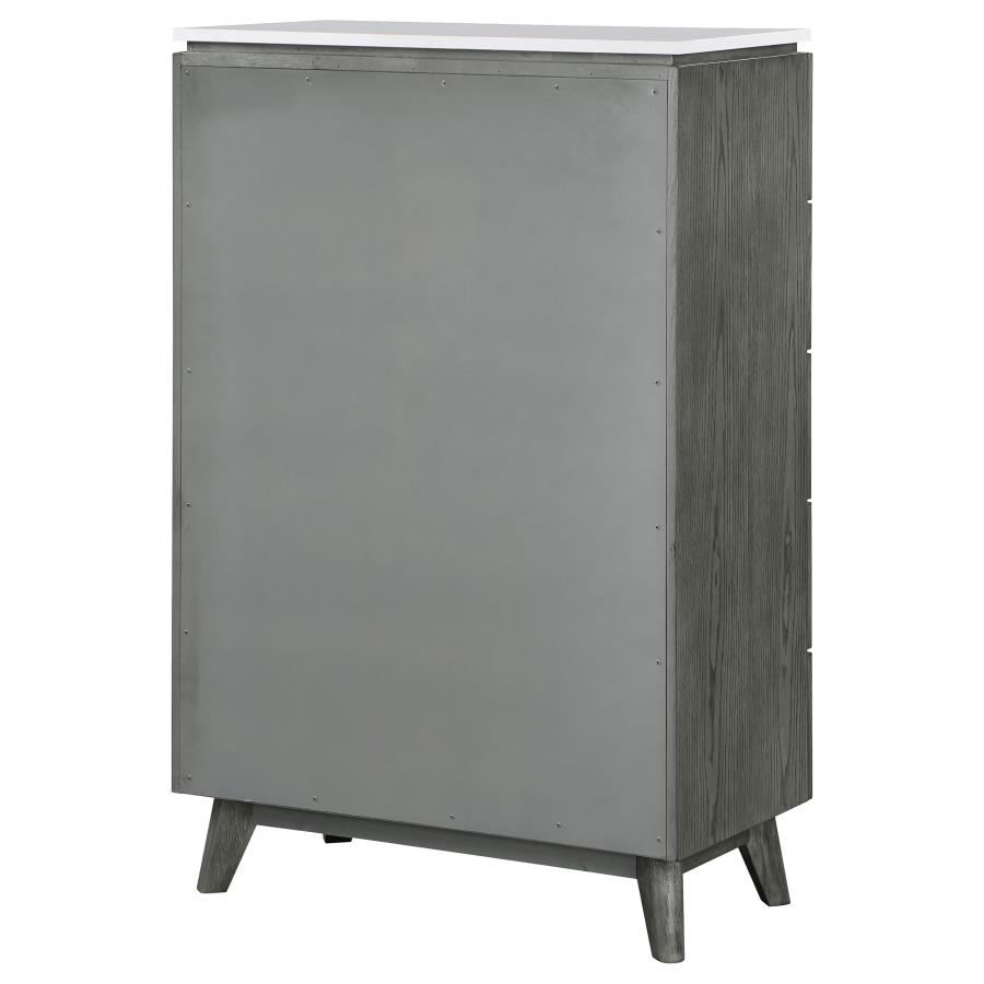 (image for) Nathan 5-drawer Bedroom Chest Grey