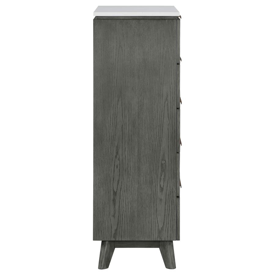 (image for) Nathan 5-drawer Bedroom Chest Grey