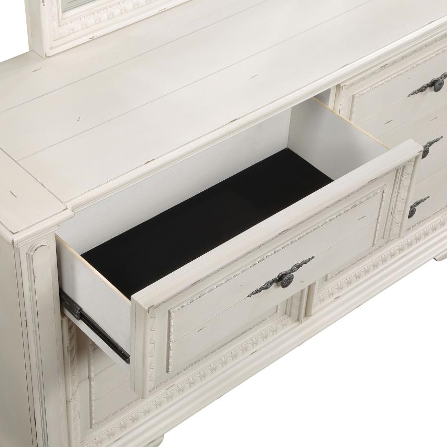 (image for) Evelyn 6-drawer Dresser Antique White