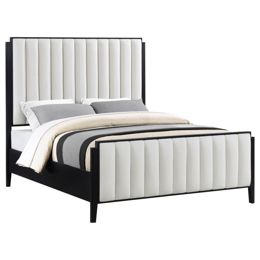 (image for) Brookmead 60-inch Upholstered California King Bed Black