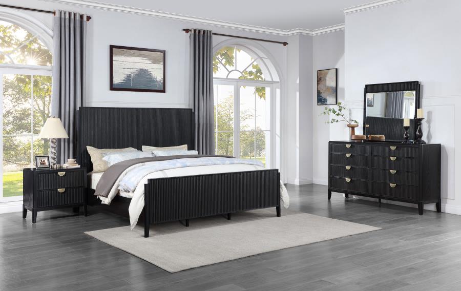 (image for) Brookmead 4-piece California King Bedroom Set Black - Click Image to Close