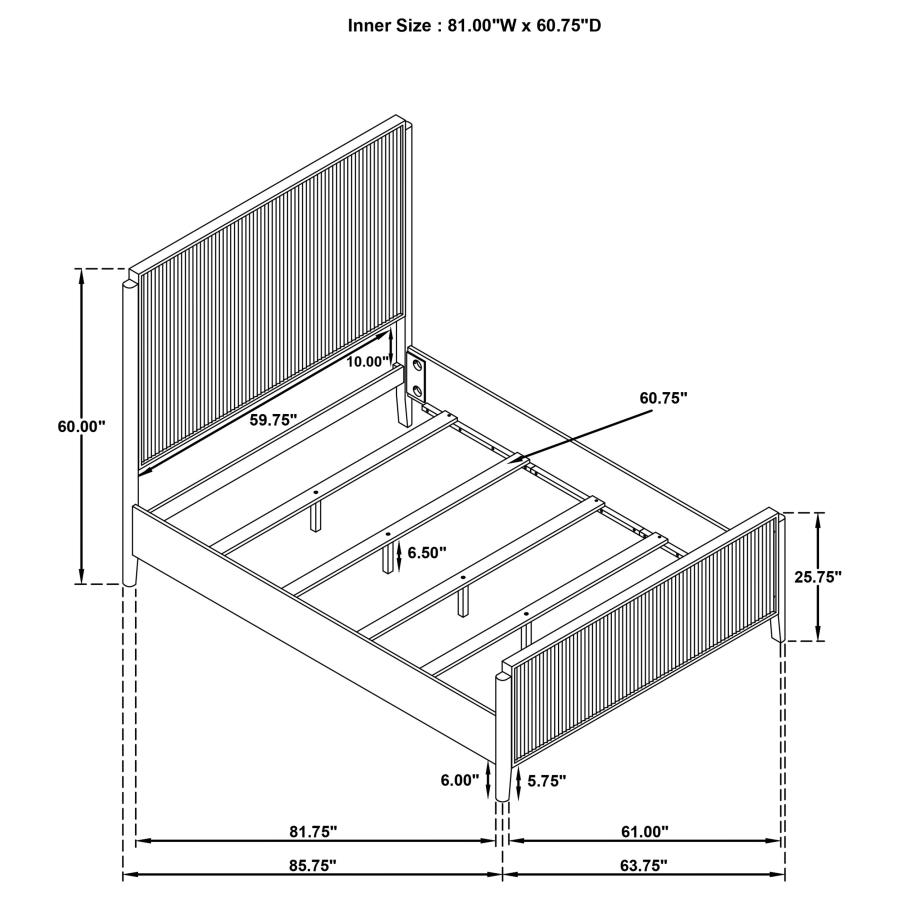 (image for) Brookmead Wood Queen Panel Bed Black