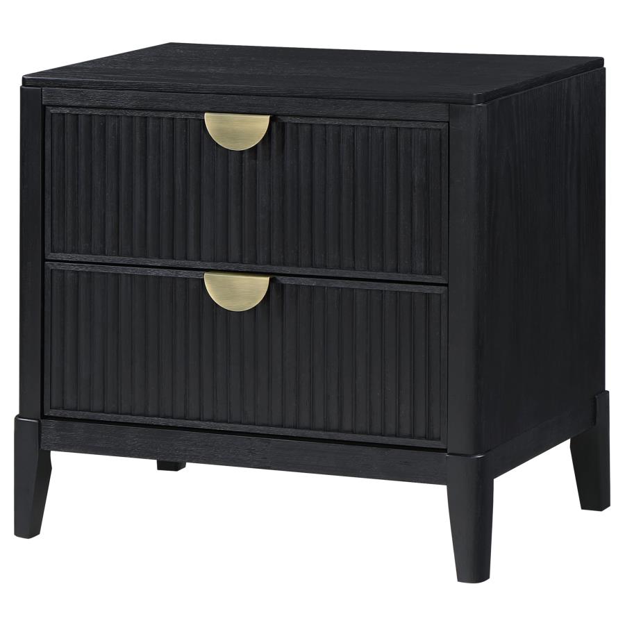 (image for) Brookmead 2-drawer Nightstand Black