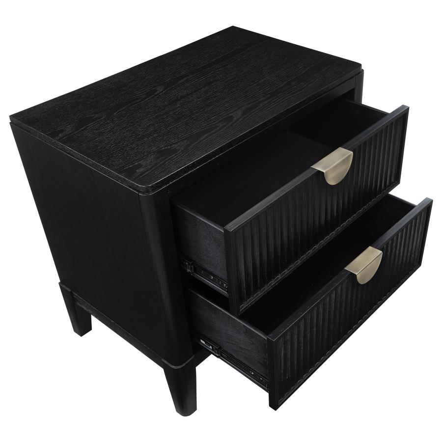 (image for) Brookmead 2-drawer Nightstand Black