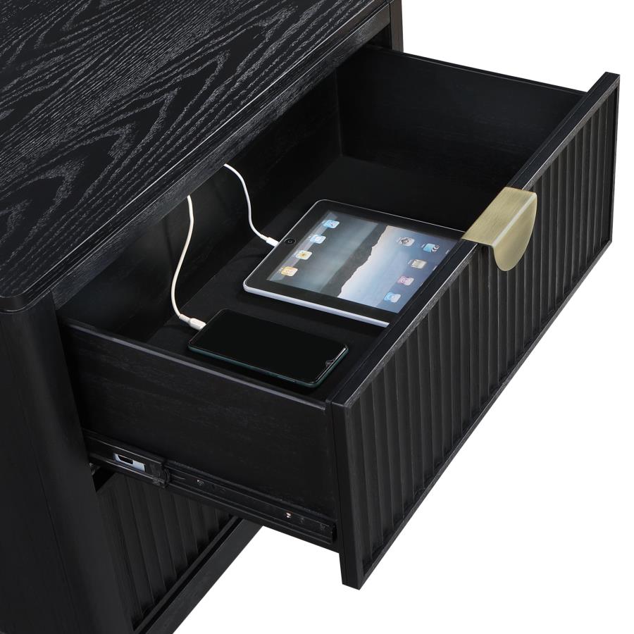 (image for) Brookmead 2-drawer Nightstand Black