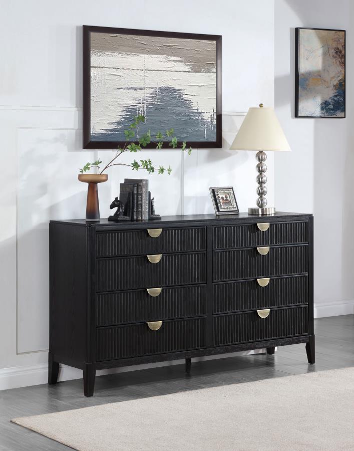 (image for) Brookmead 8-drawer Dresser Black