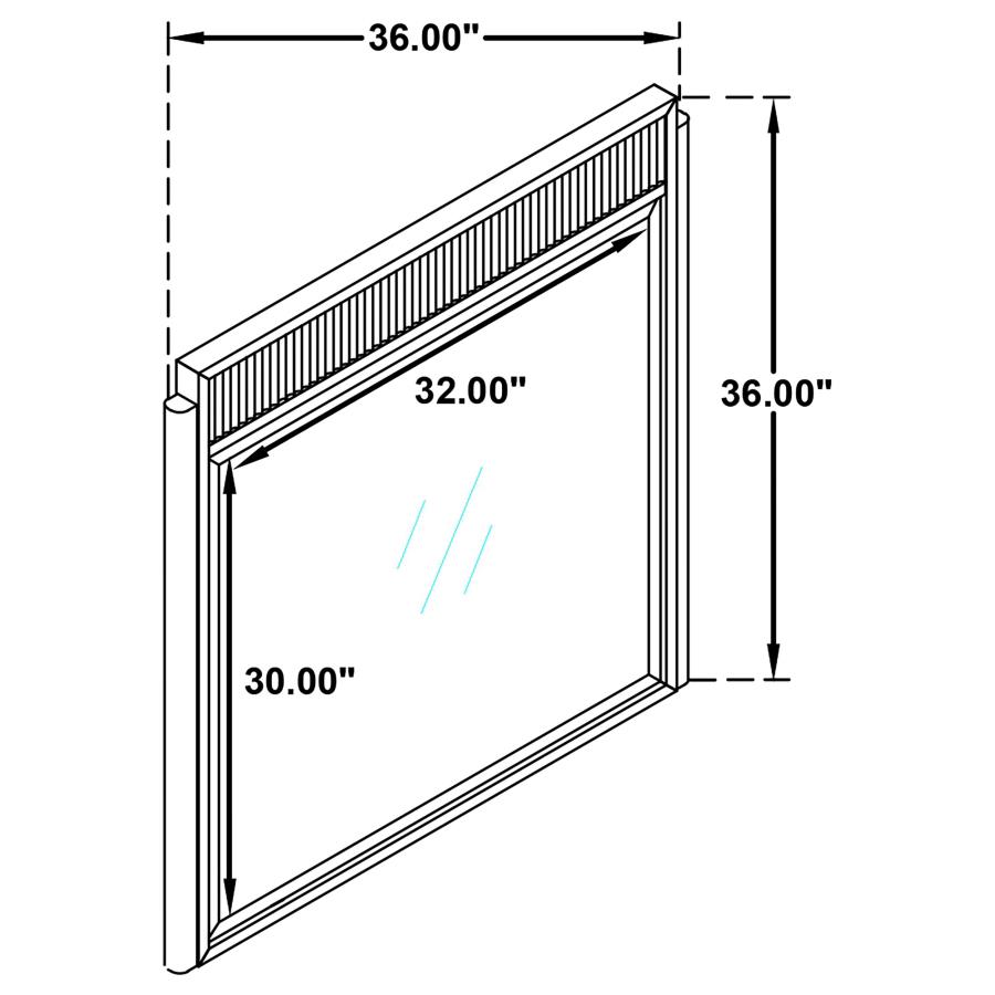 (image for) Brookmead Dresser Mirror Black