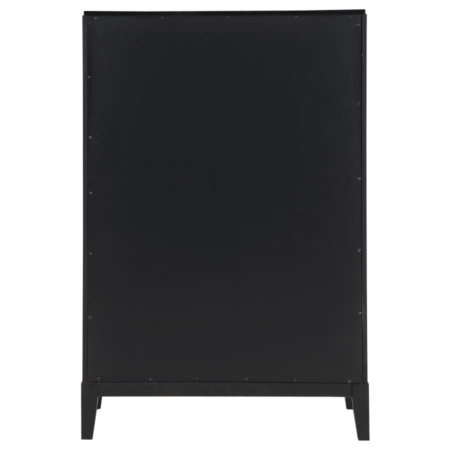 (image for) Brookmead 5-drawer Bedroom Chest Black