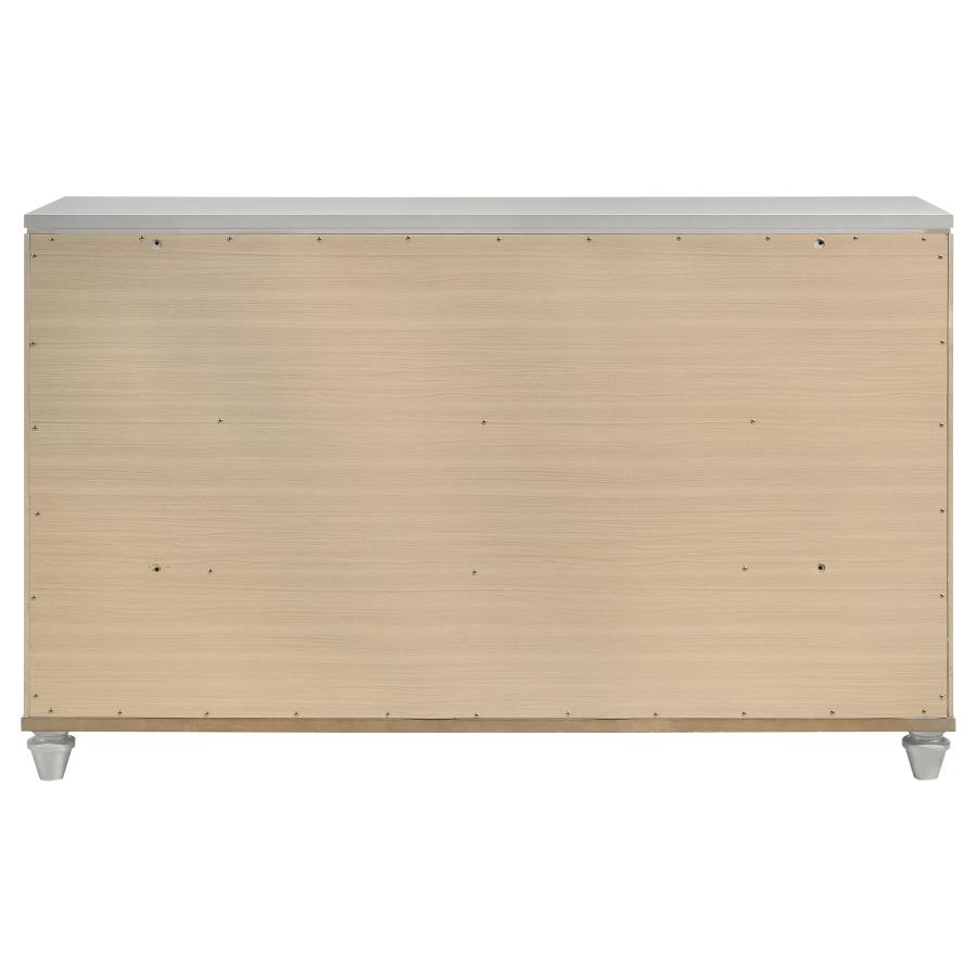 (image for) Veronica 6-drawer Dresser Light Silver