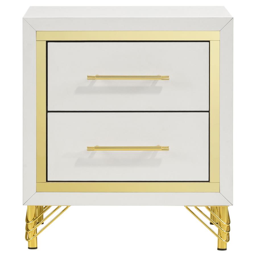 (image for) Lucia 2-drawer Nightstand White 