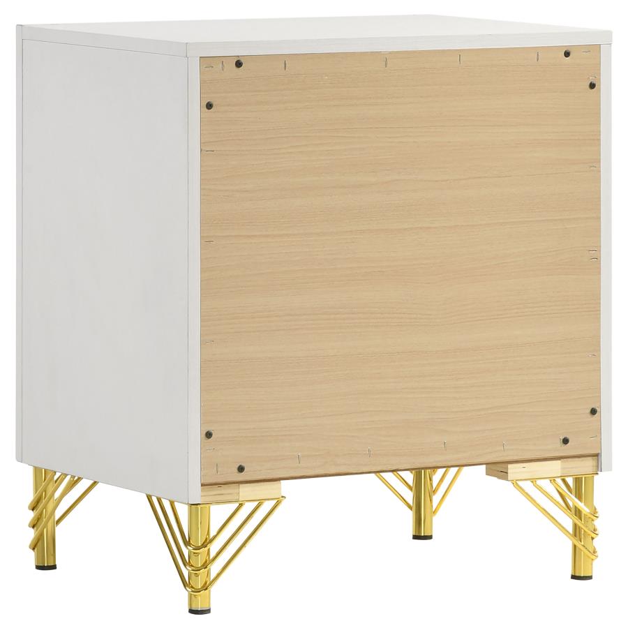 (image for) Lucia 2-drawer Nightstand Bedside Table White