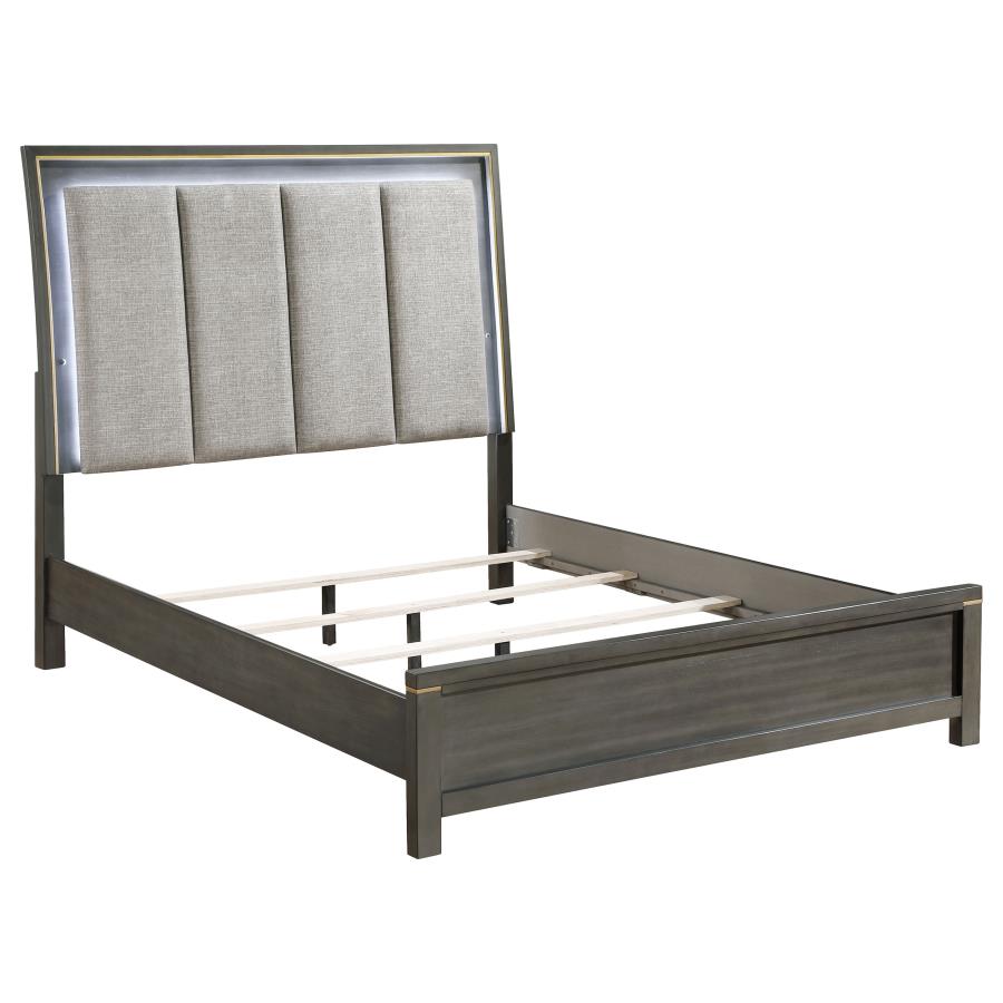 (image for) Kieran 4-piece Eastern King Bedroom Set Grey