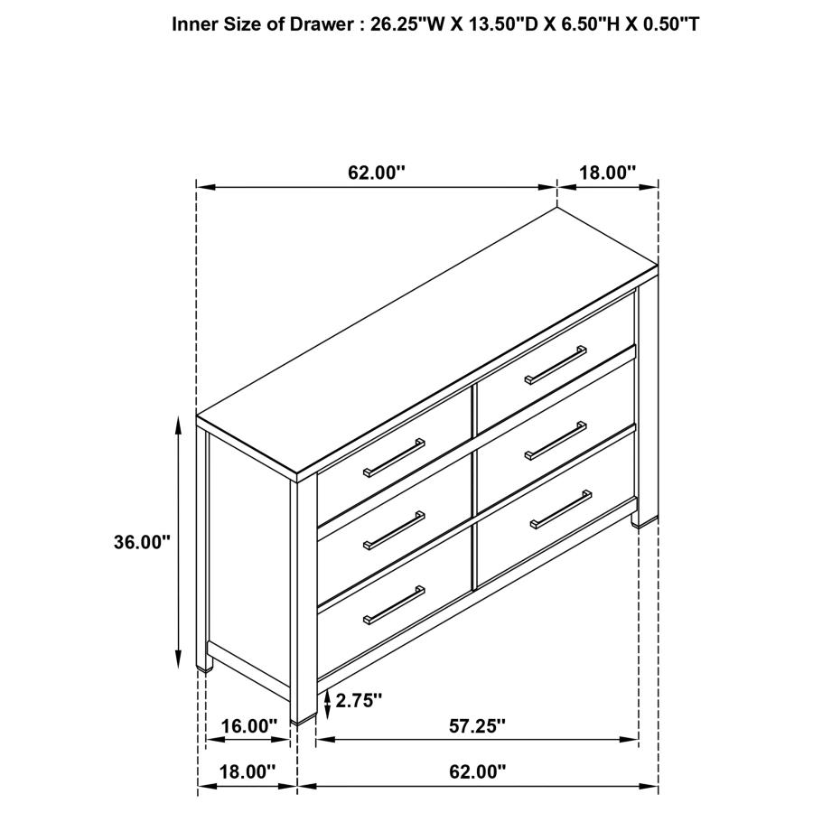 (image for) Kieran 4-piece Eastern King Bedroom Set Grey