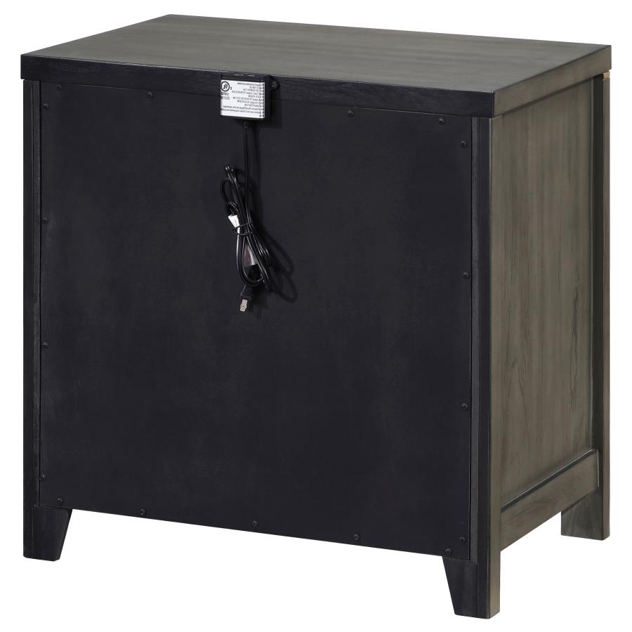 (image for) Kieran 2-drawer Nightstand Grey