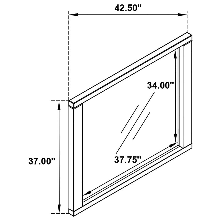 (image for) Kieran Dresser Mirror Grey