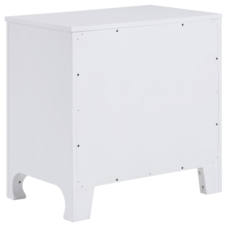 (image for) Anastasia 2-drawer Nightstand Pearl White