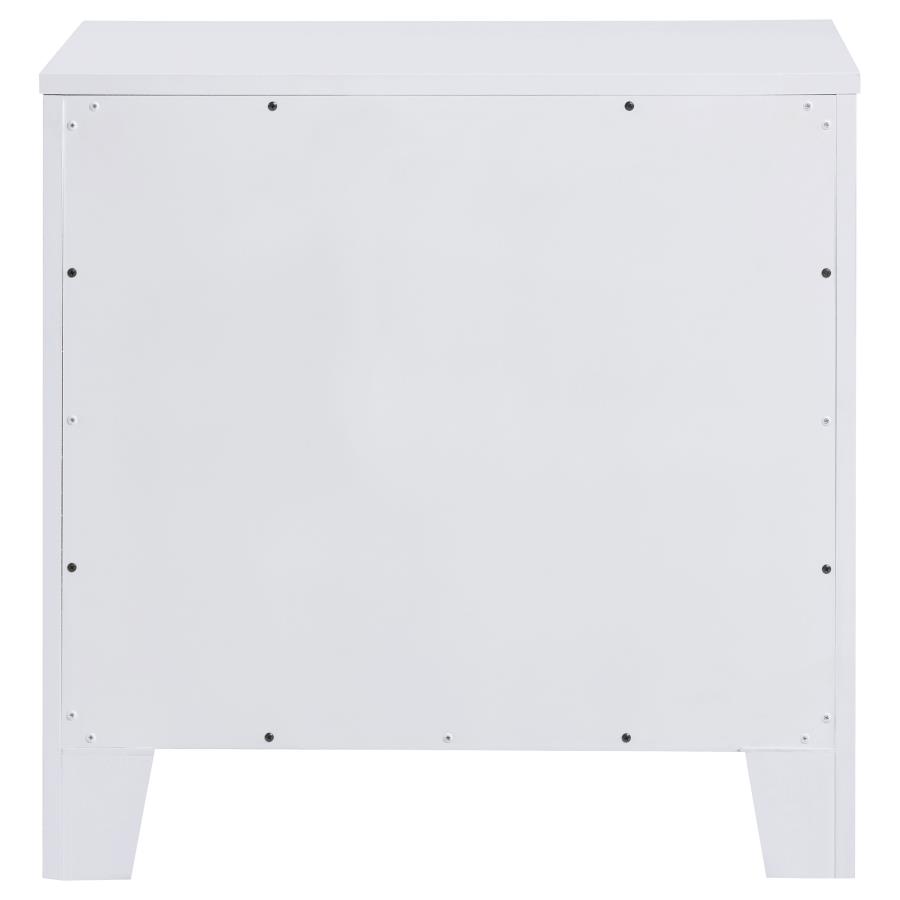 (image for) Anastasia 2-drawer Nightstand Pearl White