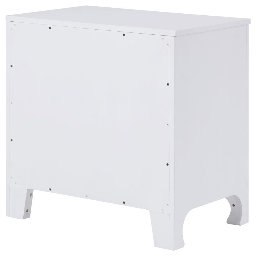 (image for) Anastasia 2-drawer Nightstand Pearl White