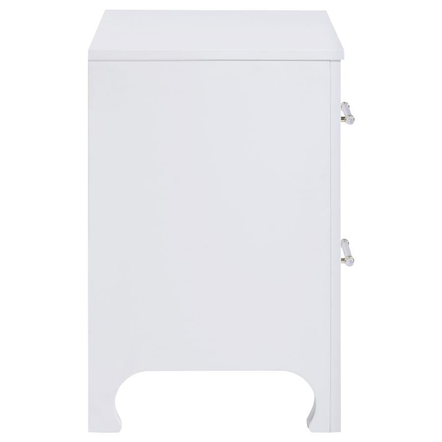 (image for) Anastasia 2-drawer Nightstand Pearl White