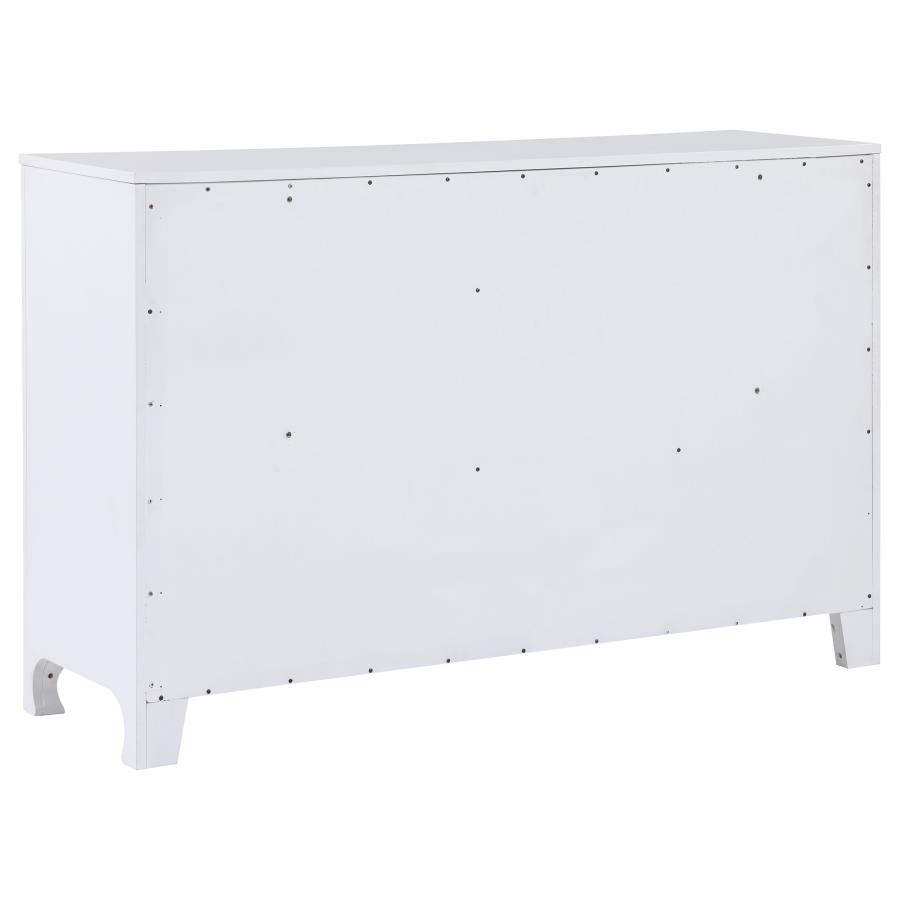 (image for) Anastasia 6-drawer Dresser Pearl White