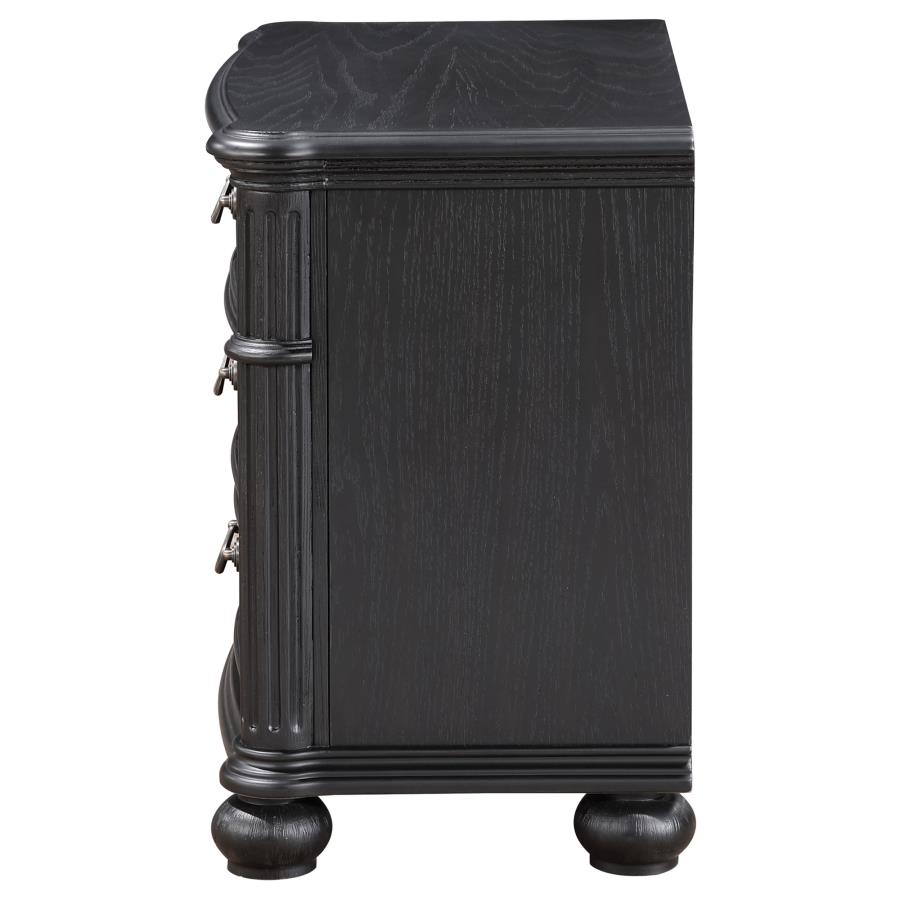 (image for) Celina 3-drawer Nightstand Black