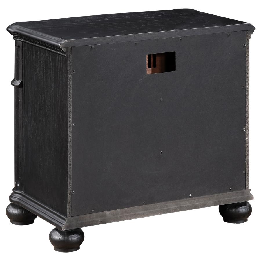 (image for) Celina 3-drawer Nightstand Black